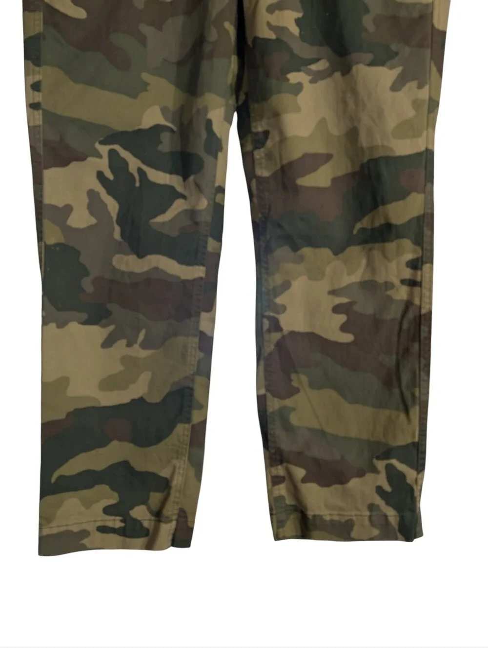 J.Crew Camo Chino Pants Women's Size 10 Green Military Print Stretch Straight